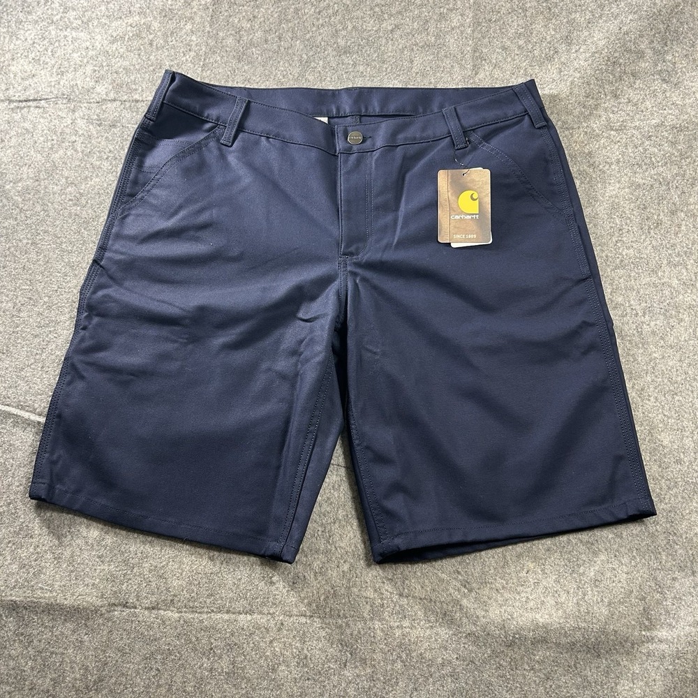 Carhartt Shorts Women's 12 103103 Rugged Professional Series Original Fit Blue